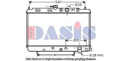 Радиатор, охлаждение двигателя AKS DASIS купить