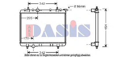 Радиатор, охлаждение двигателя AKS DASIS купить