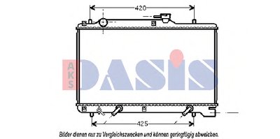 Радиатор, охлаждение двигателя AKS DASIS купить