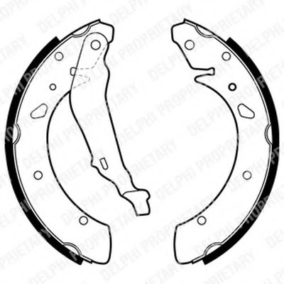 Комплект тормозных колодок DELPHI