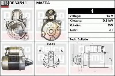 Стартер Remanufactured REMY (Light Duty) DELCO REMY купить