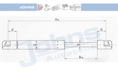 Газовая пружина, крышка багажник JOHNS