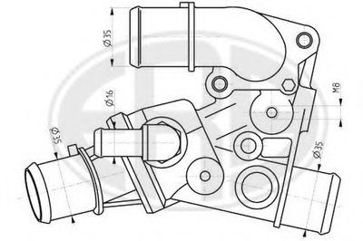 Термостат, охлаждающая жидкость ERA купить