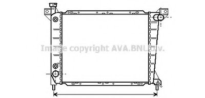 Радиатор, охлаждение двигателя AVA QUALITY COOLING купить