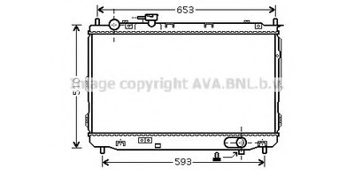 Радиатор, охлаждение двигателя AVA QUALITY COOLING купить