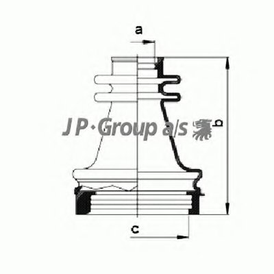 Комплект пылника, приводной вал QH JP GROUP