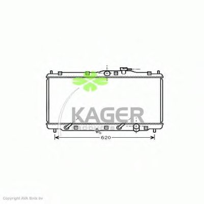 Радиатор, охлаждение двигателя KAGER купить