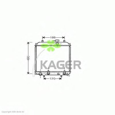 Радиатор, охлаждение двигателя KAGER купить