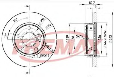 Тормозной диск Premium Carbon + FREMAX купить