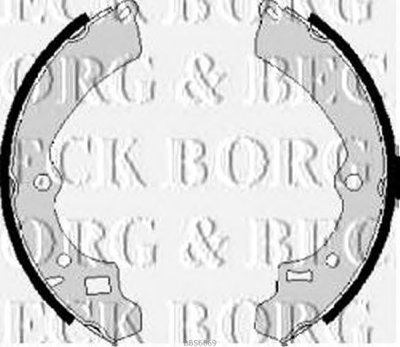 Комплект тормозных колодок BORG & BECK купить