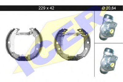 Комплект тормозных колодок ICER купить