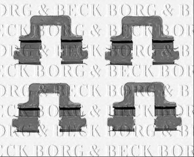 Комплектующие, колодки дискового тормоза BORG & BECK