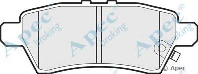 Комплект тормозных колодок, дисковый тормоз APEC braking