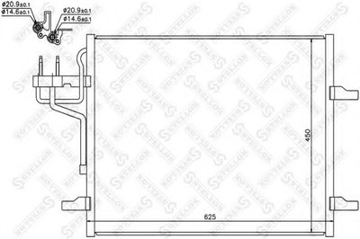 Конденсатор, кондиционер STELLOX купить