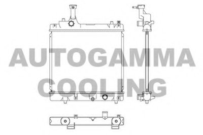 Радиатор, охлаждение двигателя AUTOGAMMA купить
