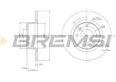 Тормозной диск BREMSI купить