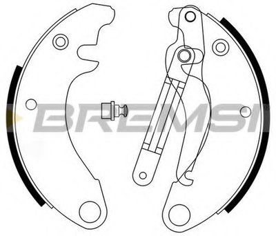 Комплект тормозных колодок BREMSI купить
