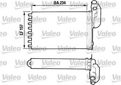 Теплообменник, отопление салона VALEO