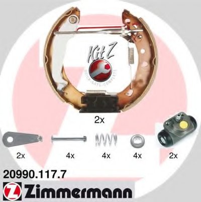 Комплект тормозных колодок KIT Z ZIMMERMANN купить