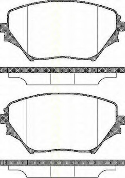 Комплект тормозных колодок, дисковый тормоз TRISCAN купить