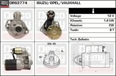 Стартер Remanufactured REMY (Light Duty) DELCO REMY купить