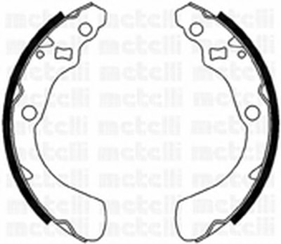 Комплект тормозных колодок METELLI