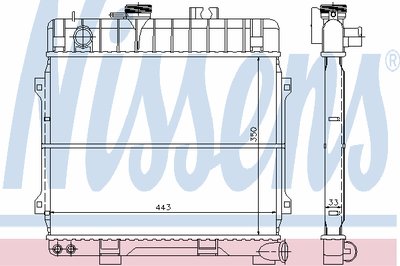 Радиатор, охлаждение двигателя NISSENS купить