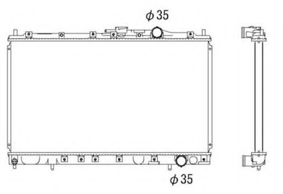 Радиатор, охлаждение двигателя NRF купить