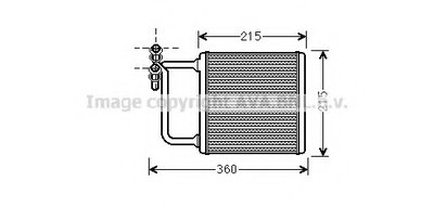 Теплообменник, отопление салона AVA QUALITY COOLING