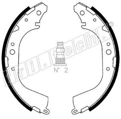 Комплект тормозных колодок fri.tech. купить