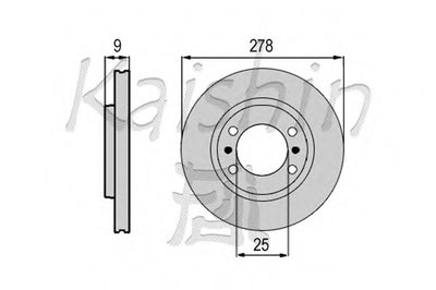 Тормозной диск KAISHIN купить