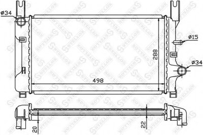 Радиатор, охлаждение двигателя STELLOX купить