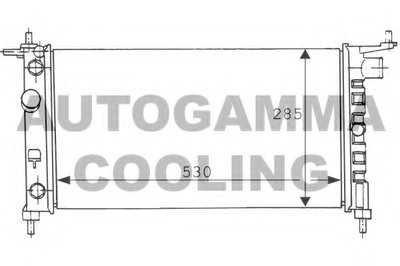 Радиатор, охлаждение двигателя AUTOGAMMA купить