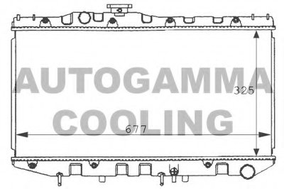 Радиатор, охлаждение двигателя AUTOGAMMA купить
