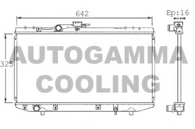 Радиатор, охлаждение двигателя AUTOGAMMA купить