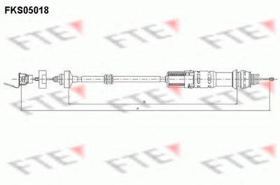 Тросик сцепления FTE