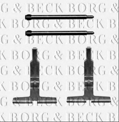 Комплектующие, колодки дискового тормоза BORG & BECK