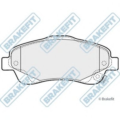 Комплект тормозных колодок, дисковый тормоз Brake Fit APEC braking