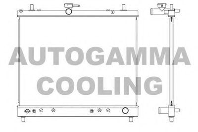 Радиатор, охлаждение двигателя AUTOGAMMA купить
