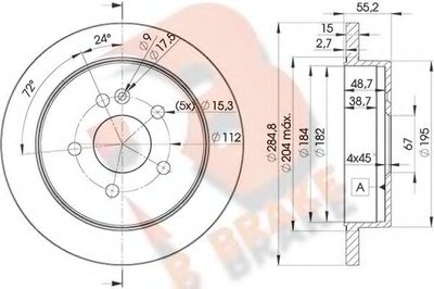 Тормозной диск R BRAKE купить