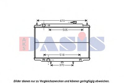 Радиатор, охлаждение двигателя AKS DASIS купить