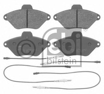 Комплект тормозных колодок, дисковый тормоз FEBI BILSTEIN