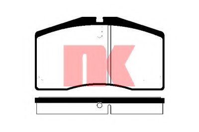 Комплект тормозных колодок, дисковый тормоз NK