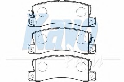 Комплект тормозных колодок, дисковый тормоз MK KASHIYAMA KAVO PARTS