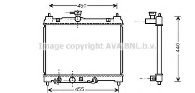 Радиатор, охлаждение двигателя AVA QUALITY COOLING купить