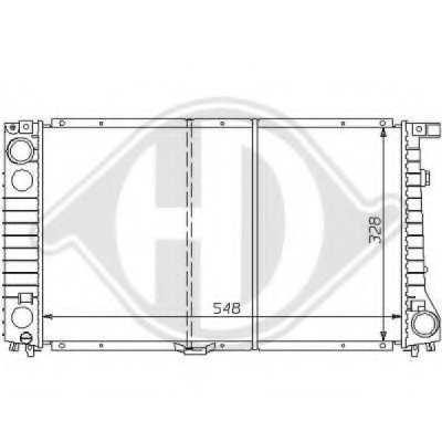 Радиатор, охлаждение двигателя DIEDERICHS купить