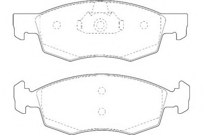 Комплект тормозных колодок, дисковый тормоз DURON