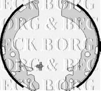 Комплект тормозных колодок BORG & BECK купить