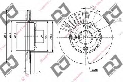 Тормозной диск DJ PARTS купить