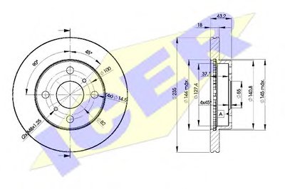 Тормозной диск ICER купить